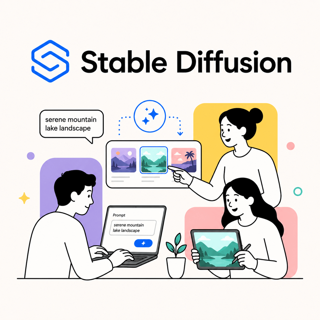 stable diffusion course tile